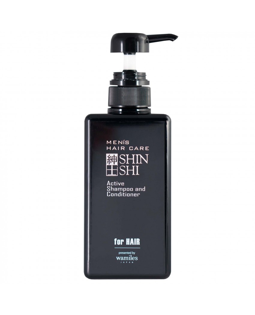 SHINSHI Men Hair Care Active Shampoo Тонізуючий шампунь-кондиціонер для чоловіків, 500 мл 