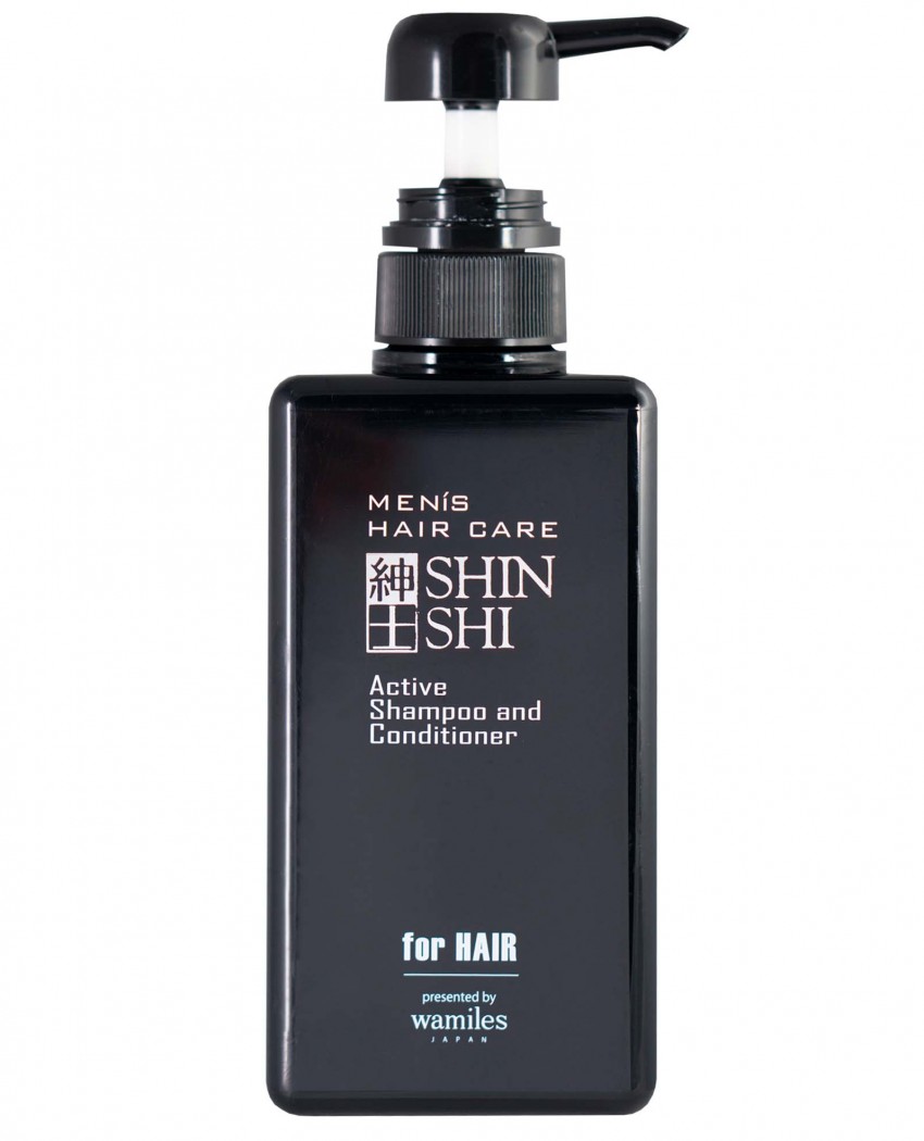 SHINSHI Men Hair Care Active Shampoo Тонізуючий шампунь-кондиціонер для чоловіків, 500 мл 